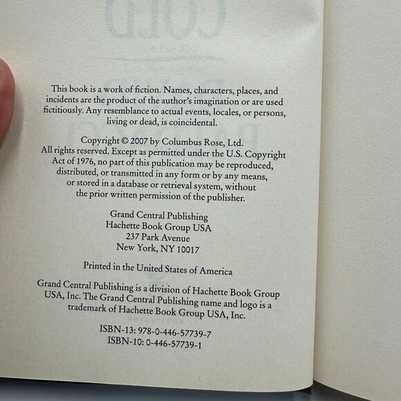 Stone Cold By David Baldacci Hardcover 2007 Thriller 1st Edition - Picture 3 of 3